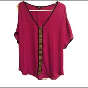 Chiffon blouse Cold Shoulder Top